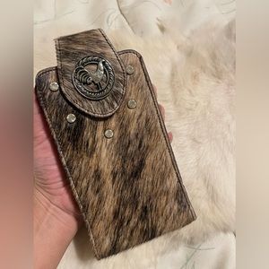 Cowhide leather phone case